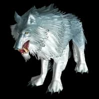 Silver-Grey Worg wolf